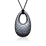 Siliconies Metallic Egg Pendant (Teething, Nursing, Sensory) - Discounted due to uneven coloring (Me