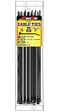 Pro Tie B8CL25 8-Inch Clamp Cable Tie UV Black Nylon 25-Pack [並行輸入品]