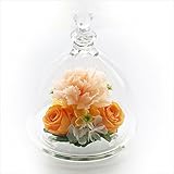 アートフォーシーズン ベアーアイ”光るバラ”ホタル ピーチカーネーショングリーン発光 プリザーブドフラワー