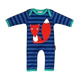 Toby Tiger有機コットンFox Sleepsuit