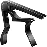 O.M.C TOKYO カポタスト ギター ワンタッチ カポ バネ式 フォーク エレキ クラシック アコースティック ファイバークロス ギターピック 3点セット