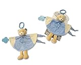 Baby Teething Comforter Blanket Soft Toy Gift (Blue) by nursery