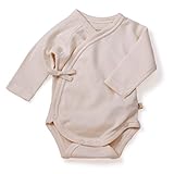 新生児用前開き肌着（長袖） オーガニックコットン100%　frugi [80cm(3-6)]