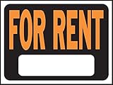 Hy-Ko 3005 Plastic for Rent Sign, 9" x 12" [並行輸入品]