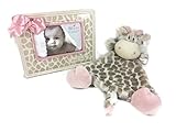 Nat And Jules Sadie Giraffe Bundle. 2 Items; 1 Blankie Rattle Plush Toy 1 Sweet Baby Giraffe Frame [