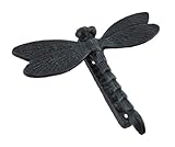 Black Enamel Cast Iron Dragonfly Door Knocker by Things2Die4
