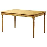 岩附(IWATSUKI) ダイニングテーブル 4人用 幅135 引き出し付き 木製 パイン材 カントリー パピヨン ナチュラル OK_PAPILLON-TABLE135