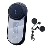 FreedConn インカム インターカム, TCOM-SC 音楽共有 Bluetooth 5.0 IPX6防水 インカム バイク 800M LCDスクリーン付き 2人同時通話 3Riders 自転車用インカム バイク ユニバーサル接続 適認証取り済み 日本語説明書付き バイク無線機 2in1