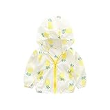 ジャケット 子供 ベビー服 ガールズ ボーイズ 男女兼用 春夏 薄手 長袖 日焼け止め服 UVカット 空調対策 フード付き 可愛い フルーツプリント パーカー ウインド ブレーカー 女の子 キッズコー