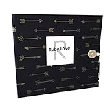 ネイビーゴールド矢印ベビーメモリーブック – 1st Year Baby Book