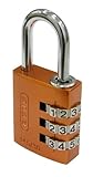 ABUS(アバス) ナンバー可変式南京錠 145-30 オレンジ・00721246