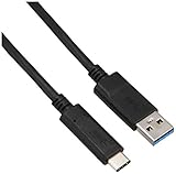 エレコム USBケーブル Type C (USB A to USB C) 1.0m USB3.1認証品 3A出力 最大10Gbps ブラック USB3-AC10NBK