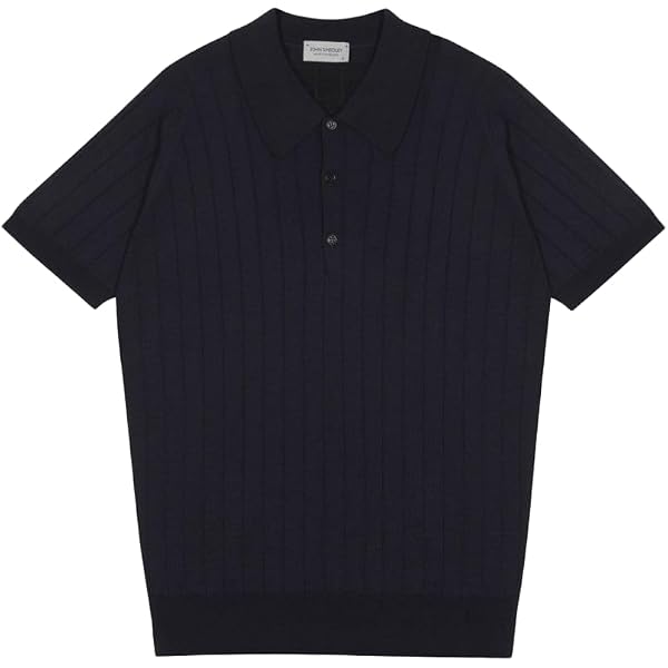 Amazon | JOHN SMEDLEY半袖ニットスキッパー、コットン、SYRES、NAVY