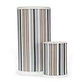 Glenna Jean Luna Hamper and Waste Can Set Iceberg/Taupe/Glacier/Sky [並行輸入品]