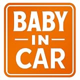 【便利なスキージー付】 ベビー イン カー BABY IN CAR カッティングステッカー シールタイプ 赤ちゃん 乗ってます ベビーインカー カーステッカー 車用 デカール 耐侯