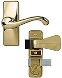 理想的なセキュリティデラックスStorm &画面ドアレバーハンドルwithデッドロック HK357DB05BB 1