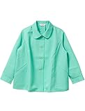 UNIWEAR(ユニウェア) マタニティ スモック 丸襟 MT-7002 ターコイズグリーン S ( 7号 ) （ 日本製生地、国内縫製 ）