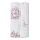 aden + anais 2 Count 100% Cotton Muslin Swaddle Blanket, For The Birds by aden + anais [並行輸入品]