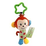 【ノーブランド品】赤ちゃん　かわいい　動物　人形　ハンドベル　ベビーベッド　ベビーカー　吊り　おもちゃ　ガラガラ　ベルベット　全6パターン - ＃4