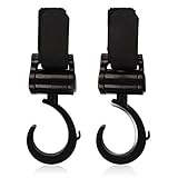 Lorcoo ベビーカー　フック ベビーカー荷物フックにも、自転車のハンドルやスーツケースにも使える　おすすめマルチフック (2個)