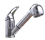 Life Connection 混合水栓 シングルレバー 伸縮ノズル シャワーヘッド 付き (シンク用)