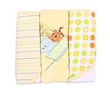 Spasilk Soft Terry Hooded Towel Set, Yellow Ark, 26" X 30", 3-Count by Spasilk [並行輸入品]