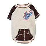 レンコス（Lemcos）ペット服 犬猫洋服 小中型犬服 可愛い 綿製 暖かい 防寒 秋冬 セーター ポケット付き 可愛い 散歩 人気 ベット用品 犬服Ｔシャツ 2色5サイズ選択可能