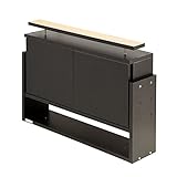 【JAJAN】フィギュアラック「ワイド」83シリーズ『セカンド-2nd』 奥行19cm専用上置きロータイプ 対応天井高225-252.5cm ブラック【正規品】CR-8319USW[地震対策]