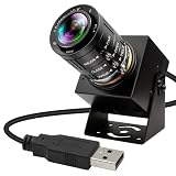 ELP 48MP USBカメラ 8K Ultra HD USBウェブカメラ 3.6-10mm 3倍光学ズーム CSマウントレンズ付き コンピューター用 Lightburn Cam プラグアンドプレイ Windows Linux MAC Raspberry Pi用