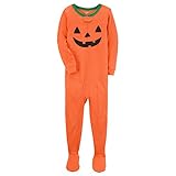 Carter's(カーターズ) パンプキンゴースト足付きカバーオール(Orange)/Sleeper 12M(9-12ヶ月)[並行輸入品]