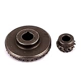 DealMux alimentation ?lectrique outil Angle Grinder spirale dents engrenage conique ? pignons