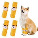 ペット レッグウォーマー 犬レッグソックス 犬ソックス 犬用 レッグガード かわいい 関節プロテクター 犬足舐め防止 けが予防 保護 防寒 汚れ防止 防寒 お散歩用 室内用 (M)
