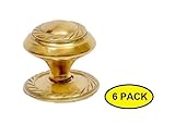 A29 Solid Brass Braided Cabinet Knob,Polished Lacquered Finish, 6-Pack [並行輸入品]