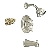Moen KTSKI-M-T3113BN Kingsley Showerhead and 5 1/2-Inch Spout, Brushed Nickel by Moen