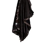 Cozy Wozy Paisley Minky Baby Blanket with Coordinating Satin Ribbon Trim, Brown, 30 x 36 by Cozy Woz