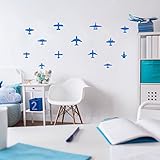 Boys壁decal-ariplane ブルー TDBA-002