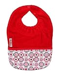 Silly Billyz Towel Pocket Bib, Red, 3 mos - 3 Yrs by Silly Billyz [並行輸入品]