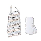 ベベオレ ナーシングカバー&バーブクロス3枚 授乳ケープ 授乳用カバー (カラー：Santa Fe)Bebe Au Lait [並行輸入品]