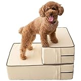 neDOGko(ねどっこ) ドッグステップ 犬 犬用 ペット ペット用 階段 ステップ 踏み台 室内 段差 シニア パピー 介護 クリームアイボリー