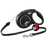 フレキシ (flexi) ニュークラシック コード S(12kg未満) 8m ブラック [犬用リード]