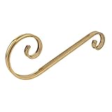 uxcell スクロールバラスター ゲートフェンス S形 400mmx150mm 304ステンレス鋼 ゴールドトーン