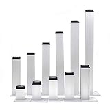 AngelaKerry 組合せフリーテーブル用専用脚4本セット 調節可能 三角形 10cm シルバー [並行輸入品]