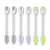 Bearui ベビーガード ドアストッパー 引き出しロック チャイルドロック 耐震ストッパー 多目的ストッパー 戸棚 開け閉め 防止 長さ調整可 6本セット ２年品質保証