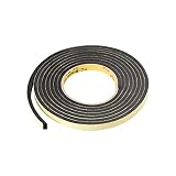 uxcell スポンジテープ 長さ3 M 幅10mm 厚さ5mm EVA片面シーリングフォームテープ ブラック