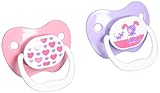 Dr. Brown's 4 Piece Prevent Classic Shield Stage 1 Pacifier, Pink, 0-6 Month by Dr. Brown's