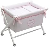 Naf Naf Heart Mini-Cot Plus Textile (Pink) by naf naf