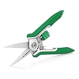 剪定鋏 生け花 はさみ ステンレス製 軽量 果樹 庭木の剪定 盆栽剪定道具 植木のお手入れ 剪定ハサミ バネ付き 本職園芸専用 芽切鋏 ラチェット式 一年保証 緑色