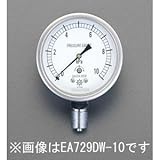 エスコ Ｇ３／８”／７５mm／０－２．０ＫＰａ微圧計 EA729DW-2