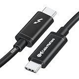 [Intel 認証] Cable Matters 20Gbps Active Thunderbolt 3 ケーブル - 2m、100W充電 ・8Kビデオ対応、サンダーボルト3 ケーブル、USB4 / USB-Cに完全対応