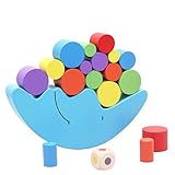 【ノーブランド品】キッズ　ムーン　バランス　木製　ブロック　スタッキング　おもちゃ　赤ちゃん　子供　早期教育　玩具　贈り物